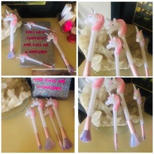 Makeup Unicorn Brushes Set Of Four! Brand new!